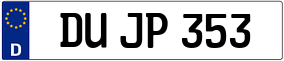 Trailer License Plate